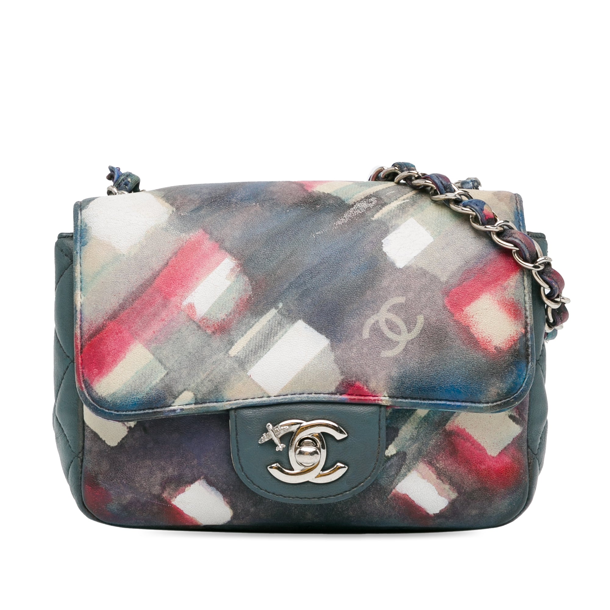 Classic Single Flap Bag Printed Lambskin Mini