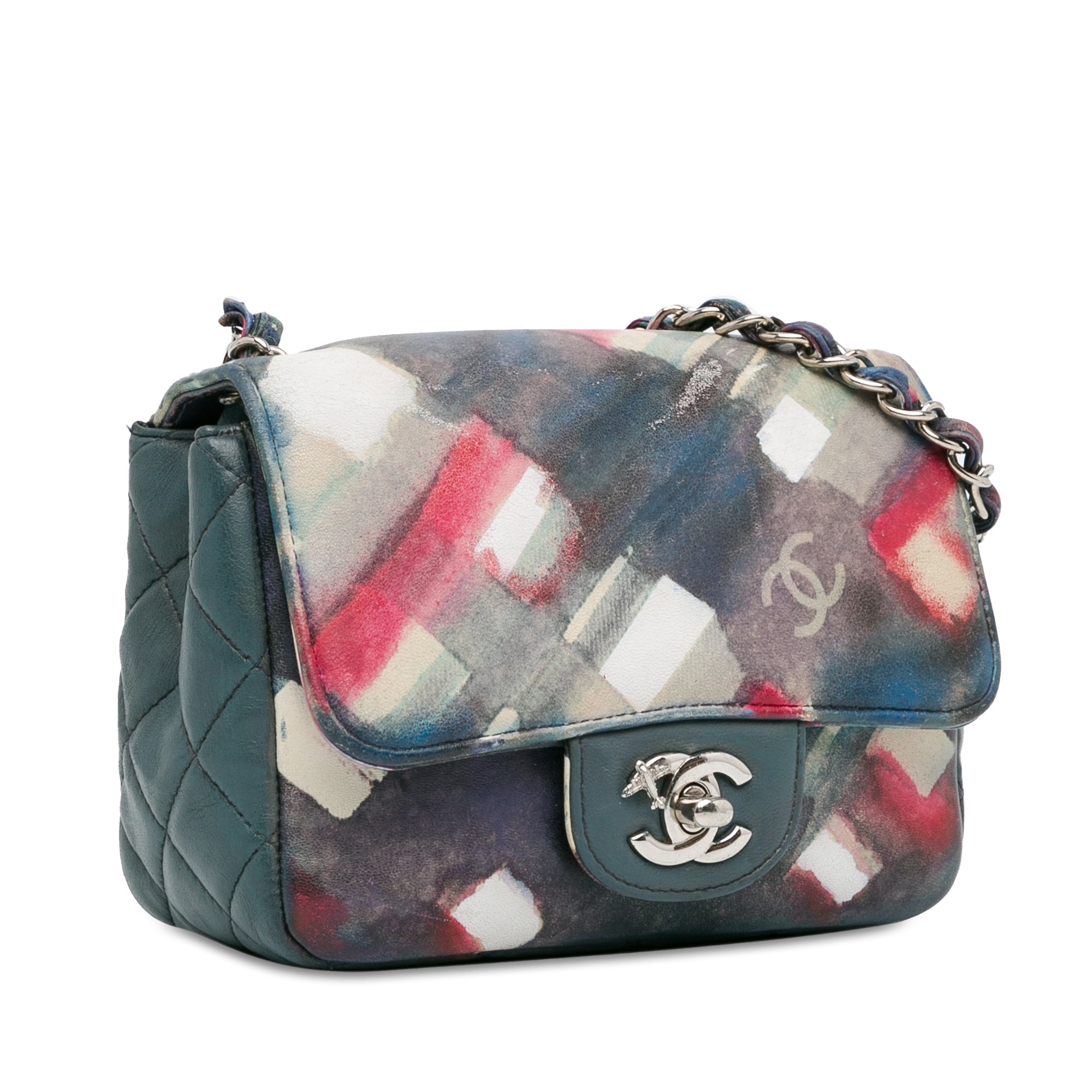 Classic Single Flap Bag Printed Lambskin Mini
