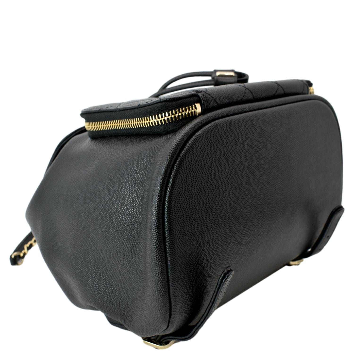 CHANEL Business Affinity Caviar Quilted Backpack Black