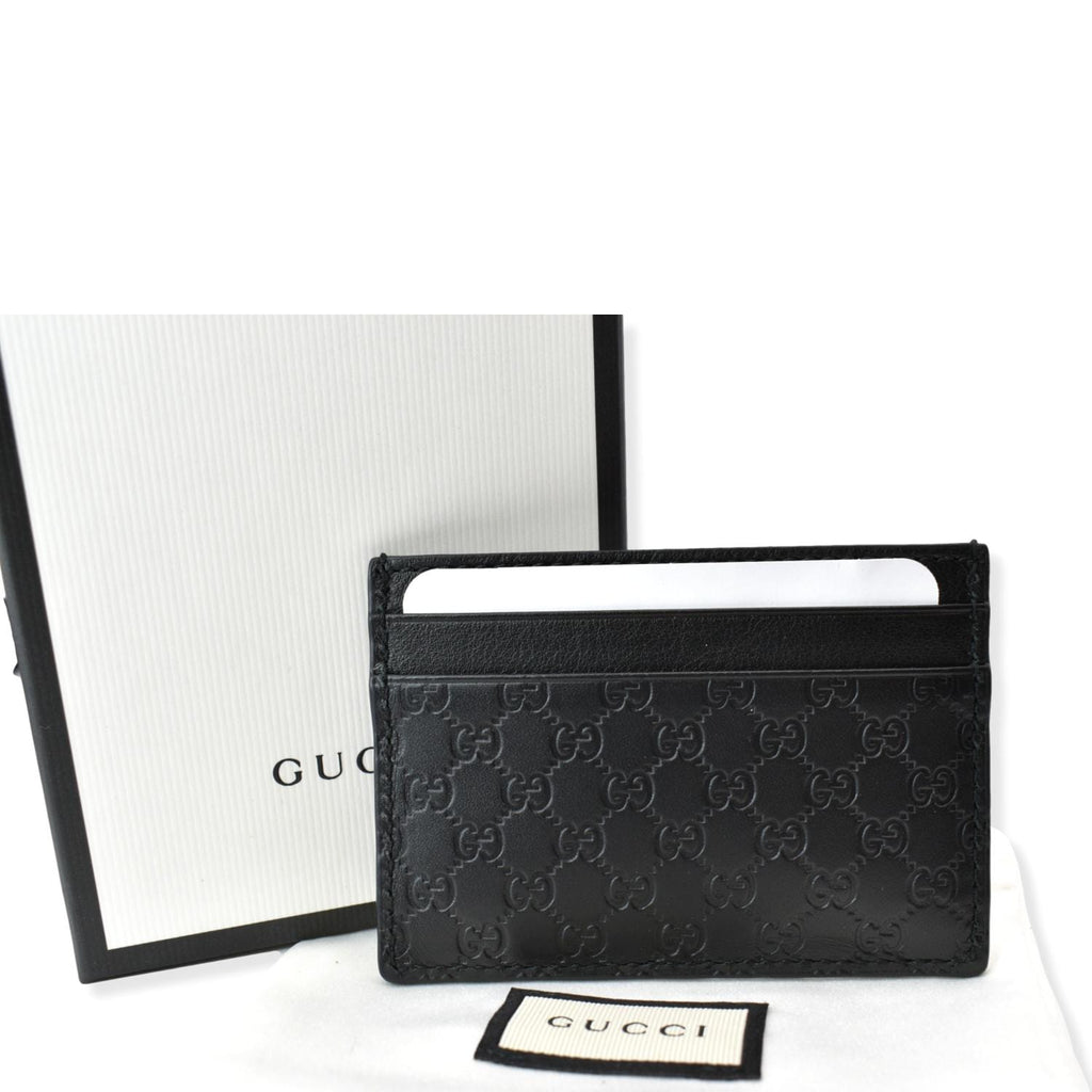 GUCCI Microguccissima Monogram Leather  Case Black 262837