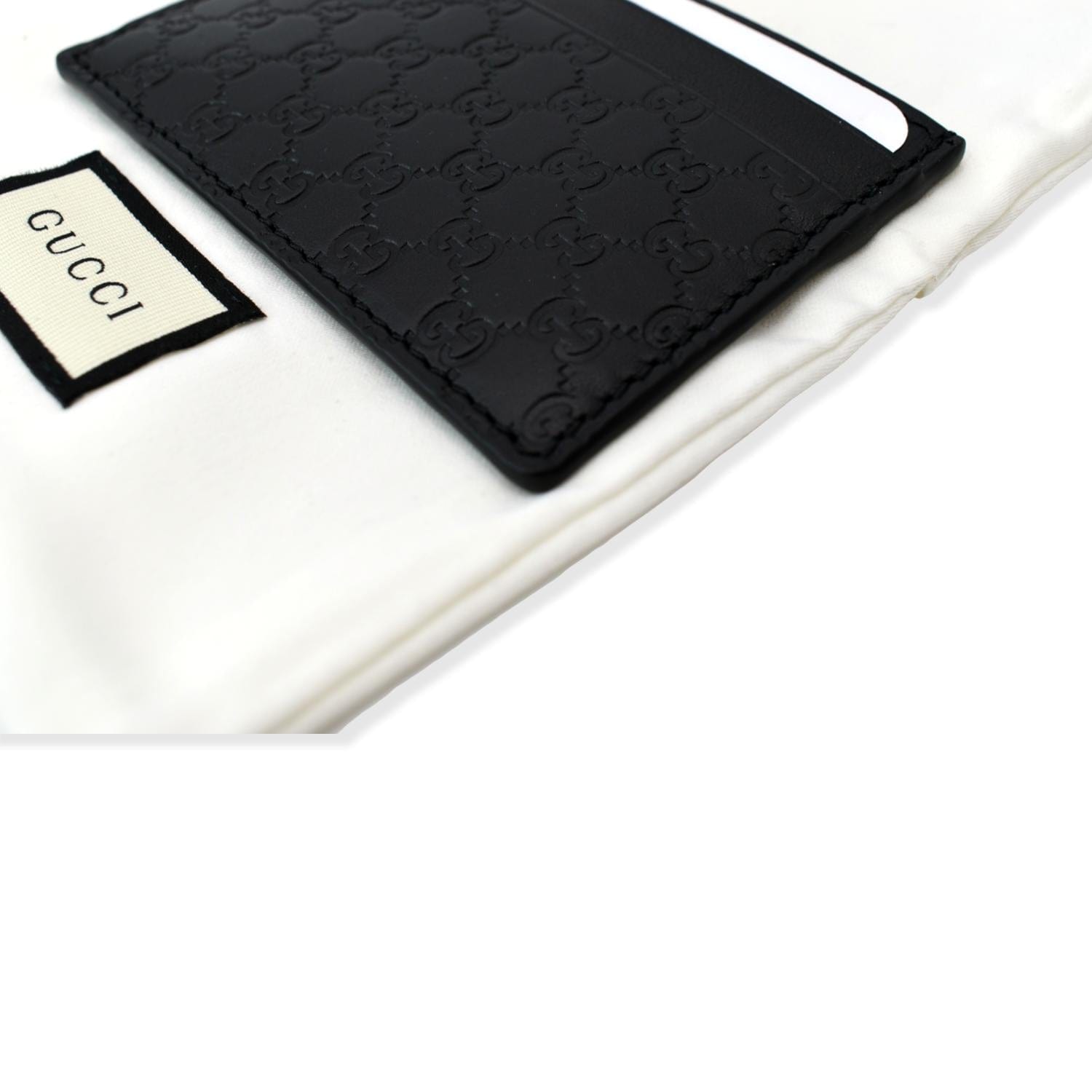 GUCCI Microguccissima Monogram Leather  Case Black 262837