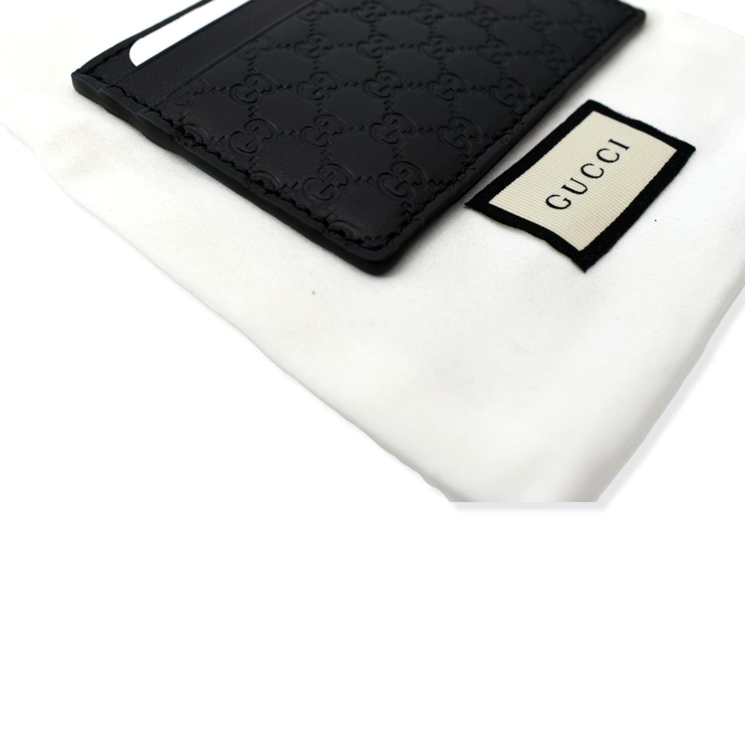 GUCCI Microguccissima Monogram Leather  Case Black 262837