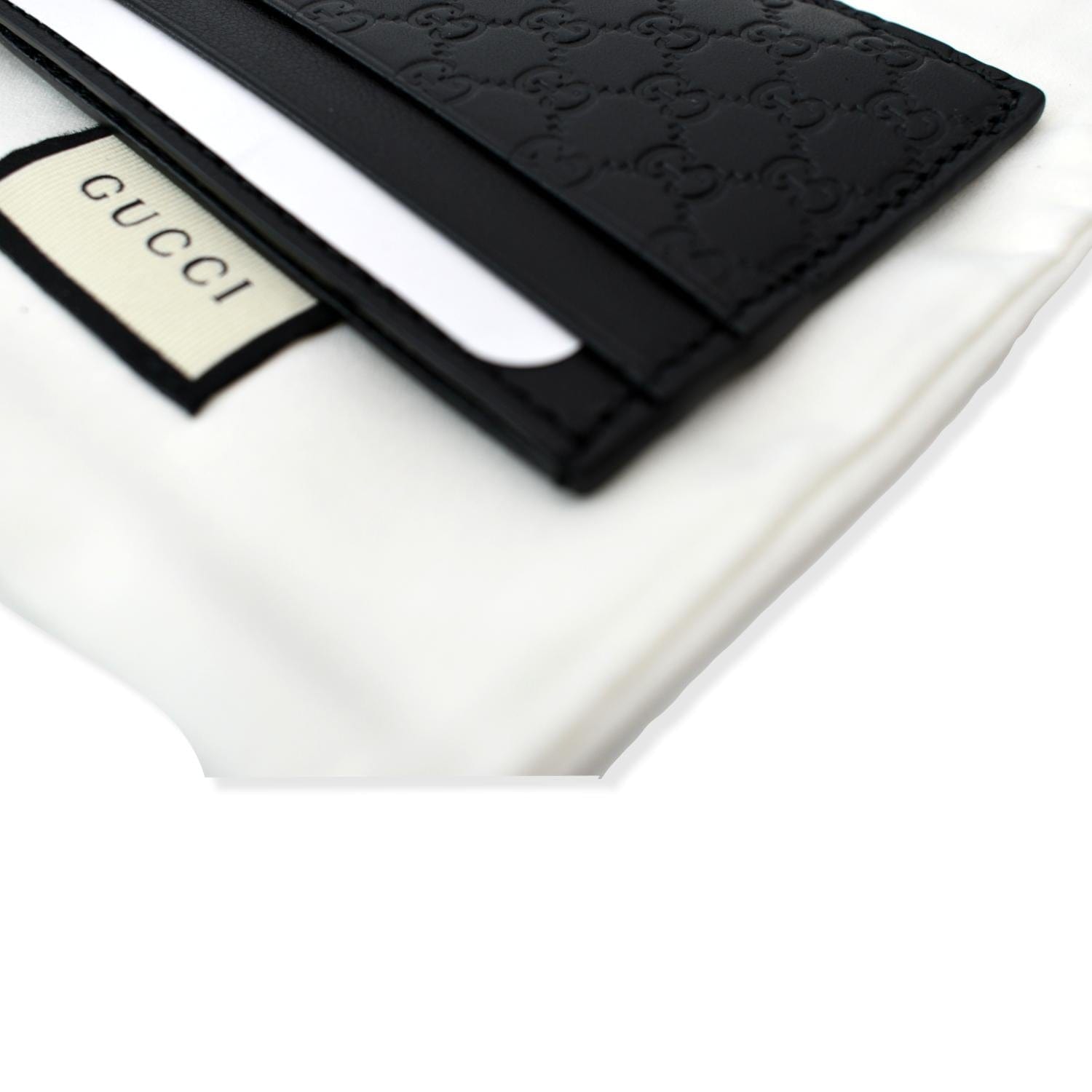 GUCCI Microguccissima Monogram Leather  Case Black 262837
