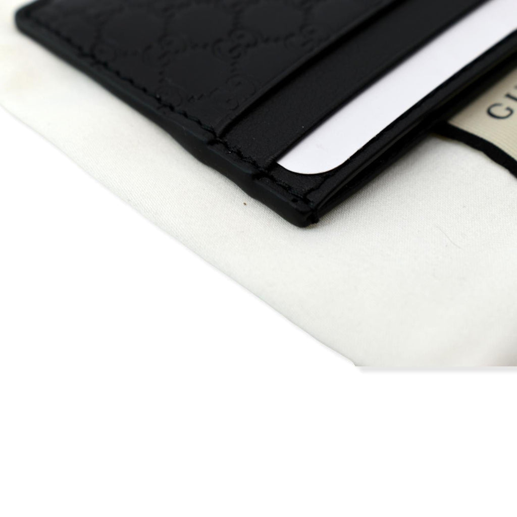 GUCCI Microguccissima Monogram Leather  Case Black 262837
