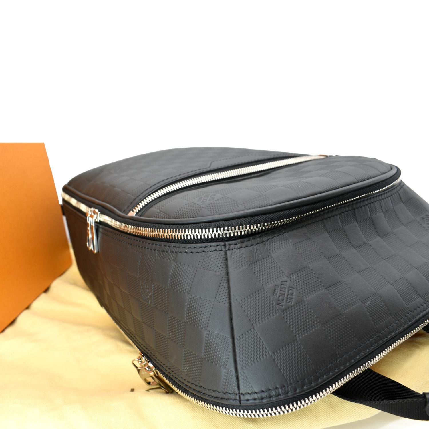 LOUIS VUITTON Michael NV2 Damier Infini Leather Backpack Bag Black