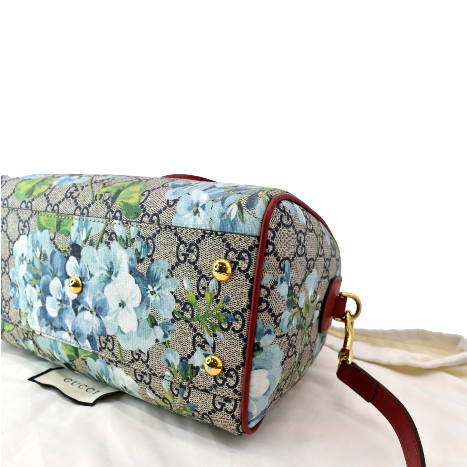 GUCCI Floral Blooms Small GG Supreme Monogram Boston Bag 546314