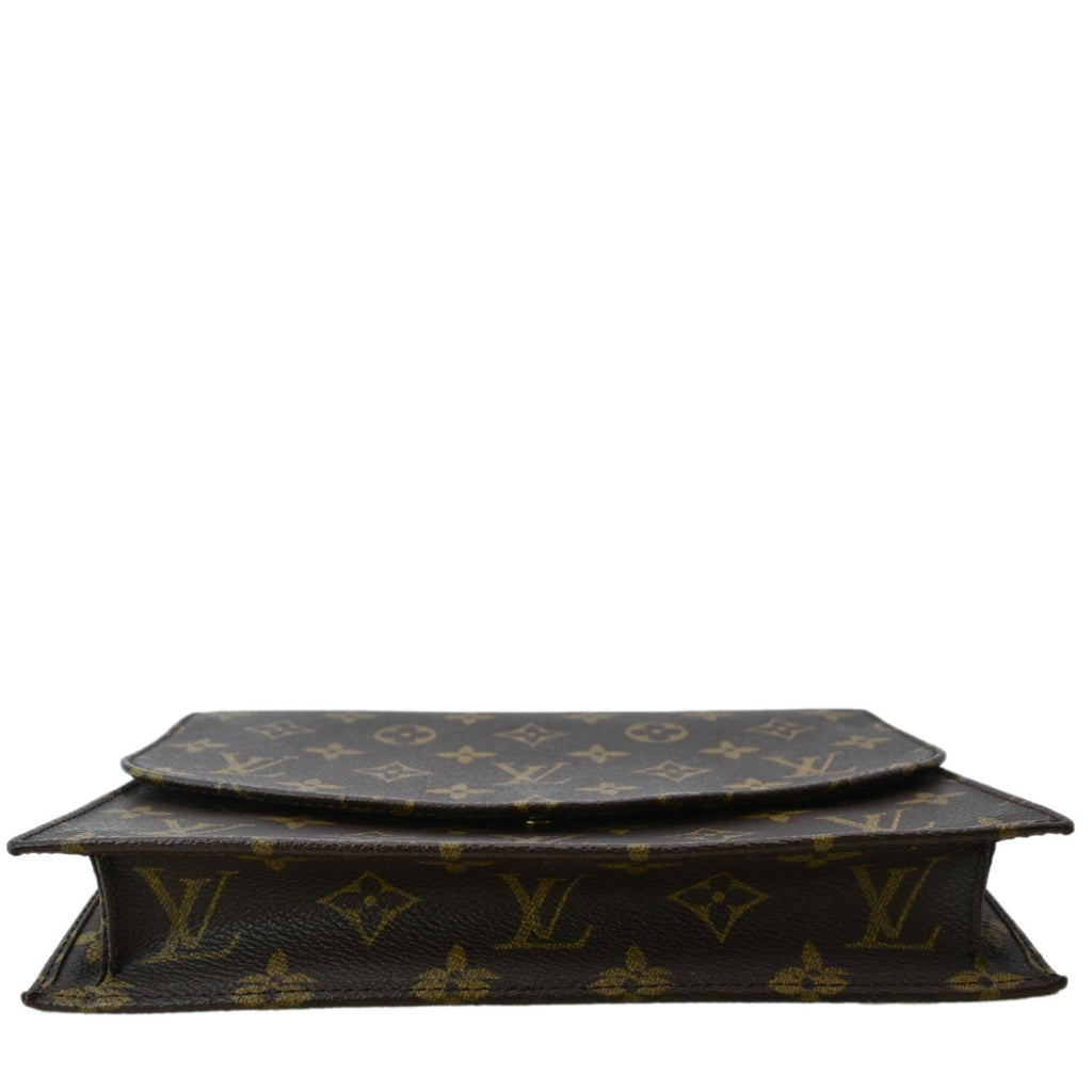 LOUIS VUITTON Rabat Pochette Monogram Canvas Clutch Bag Brown