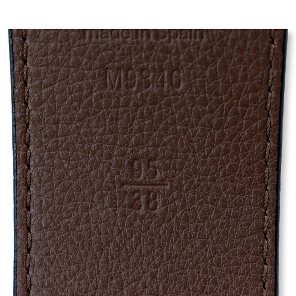 LOUIS VUITTON Pyramide Reversible Monogram Leather Belt 40MM
