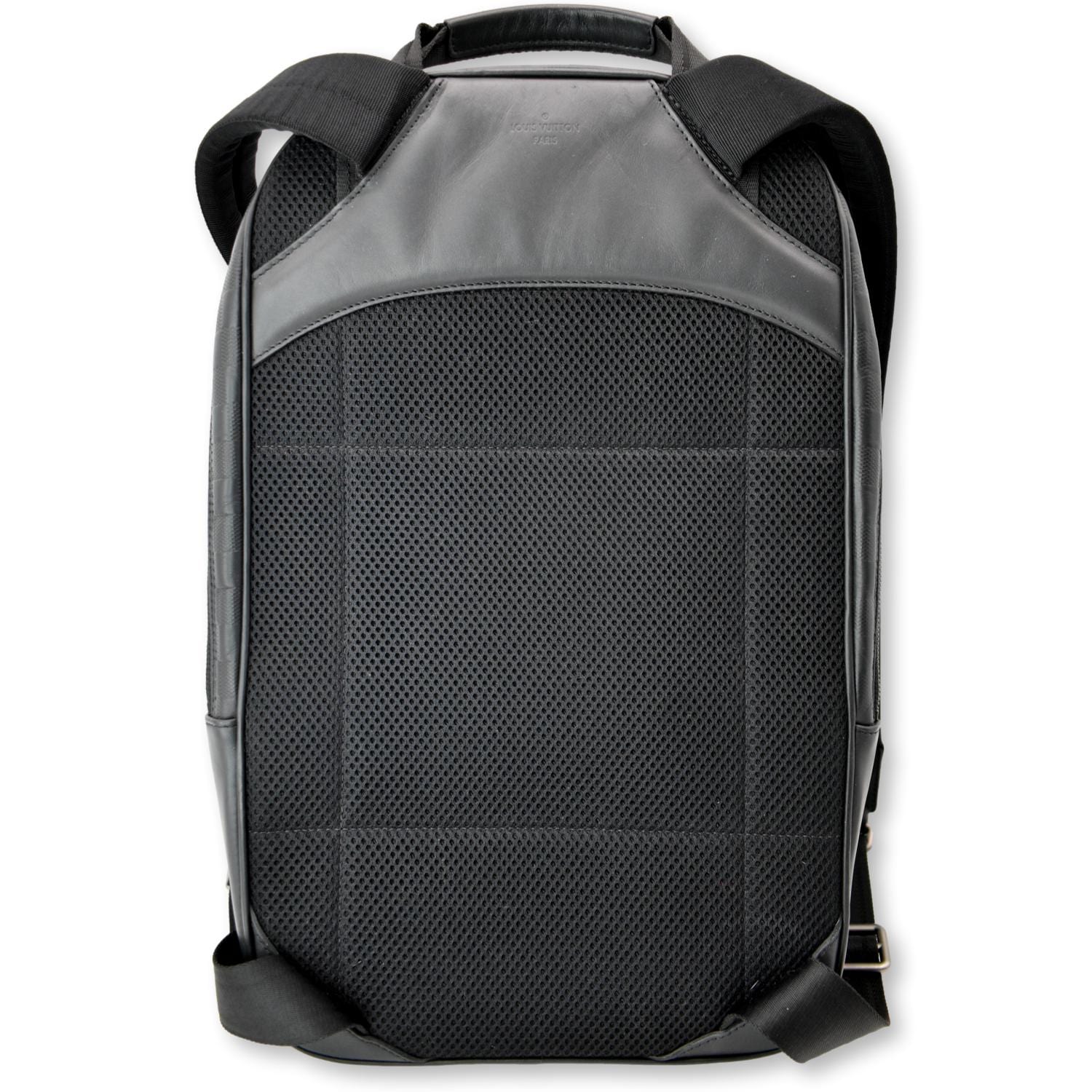 LOUIS VUITTON Michael Damier Infini Leather Backpack Bag Black