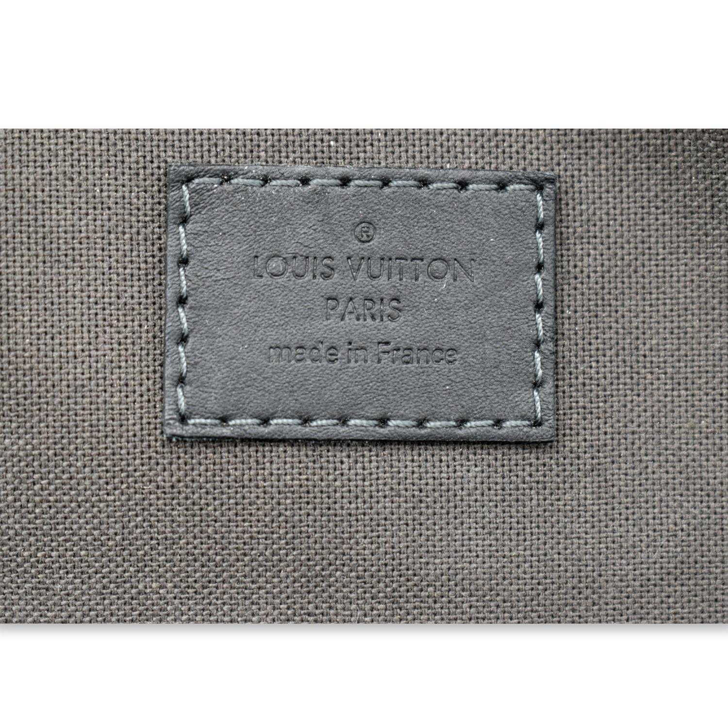 LOUIS VUITTON Michael Damier Infini Leather Backpack Bag Black