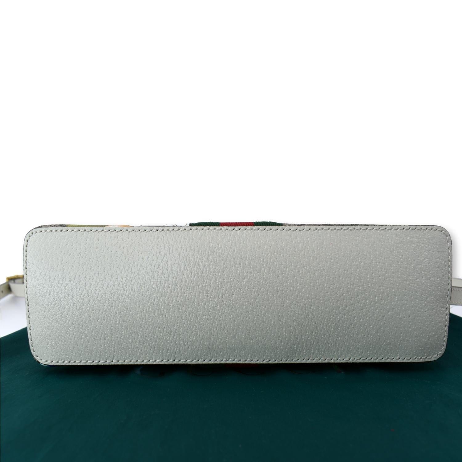 GUCCI Ophidia Flora Small Supreme Canvas Shoulder Bag Beige 499621