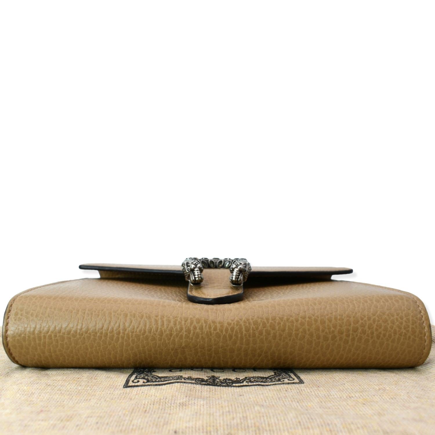 GUCCI Dionysus Mini Leather Chain Shoulder Bag Tan 401231
