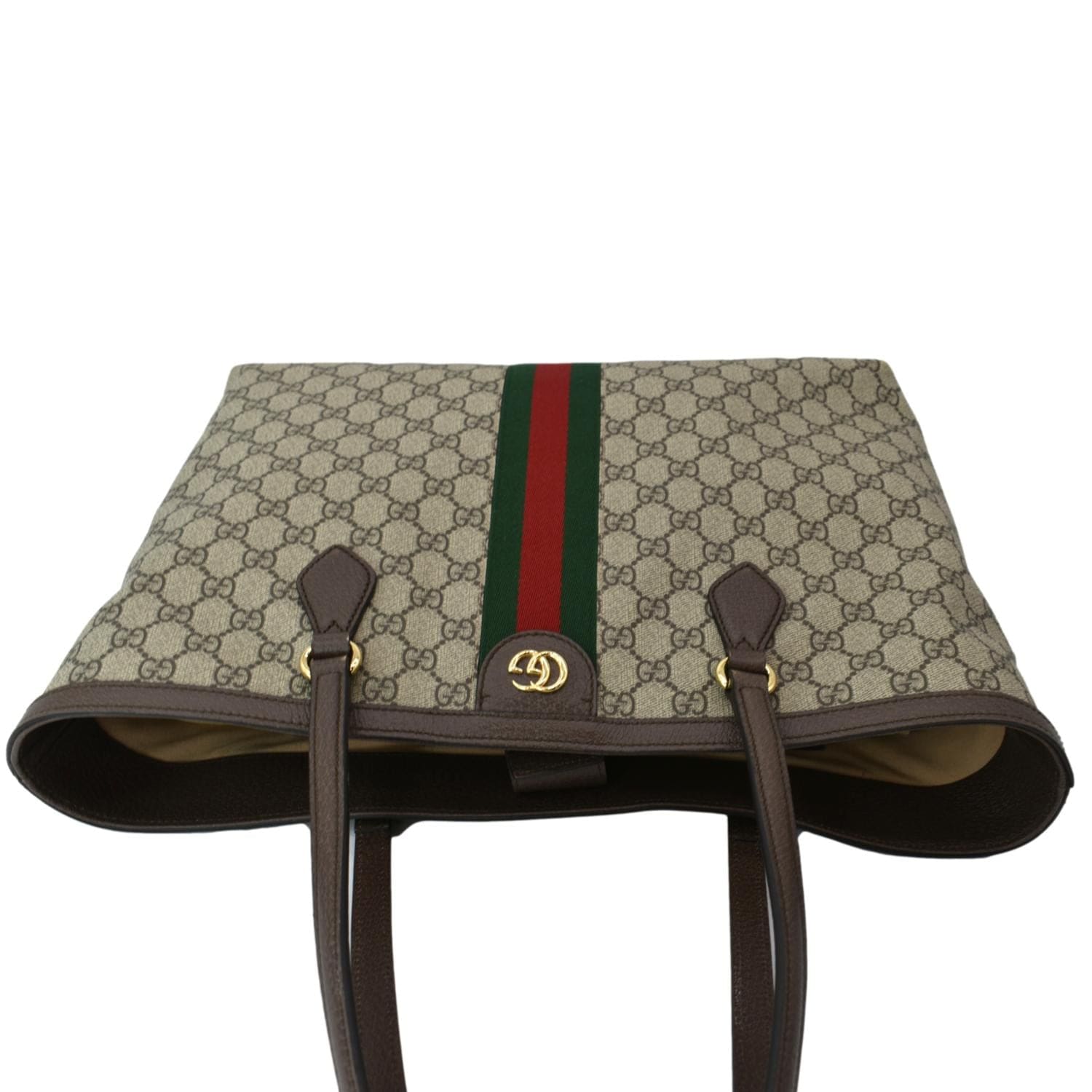 GUCCI Ophidia Medium GG Supreme Canvas Tote Bag Beige 631685