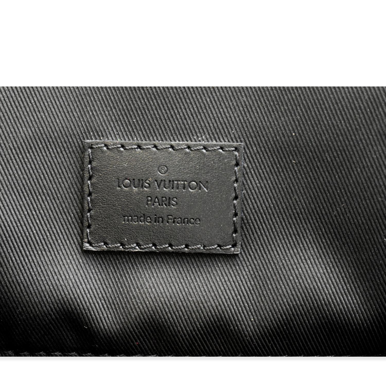 LOUIS VUITTON Christopher PM Reverse Monogram Eclipse Backpack Bag Black