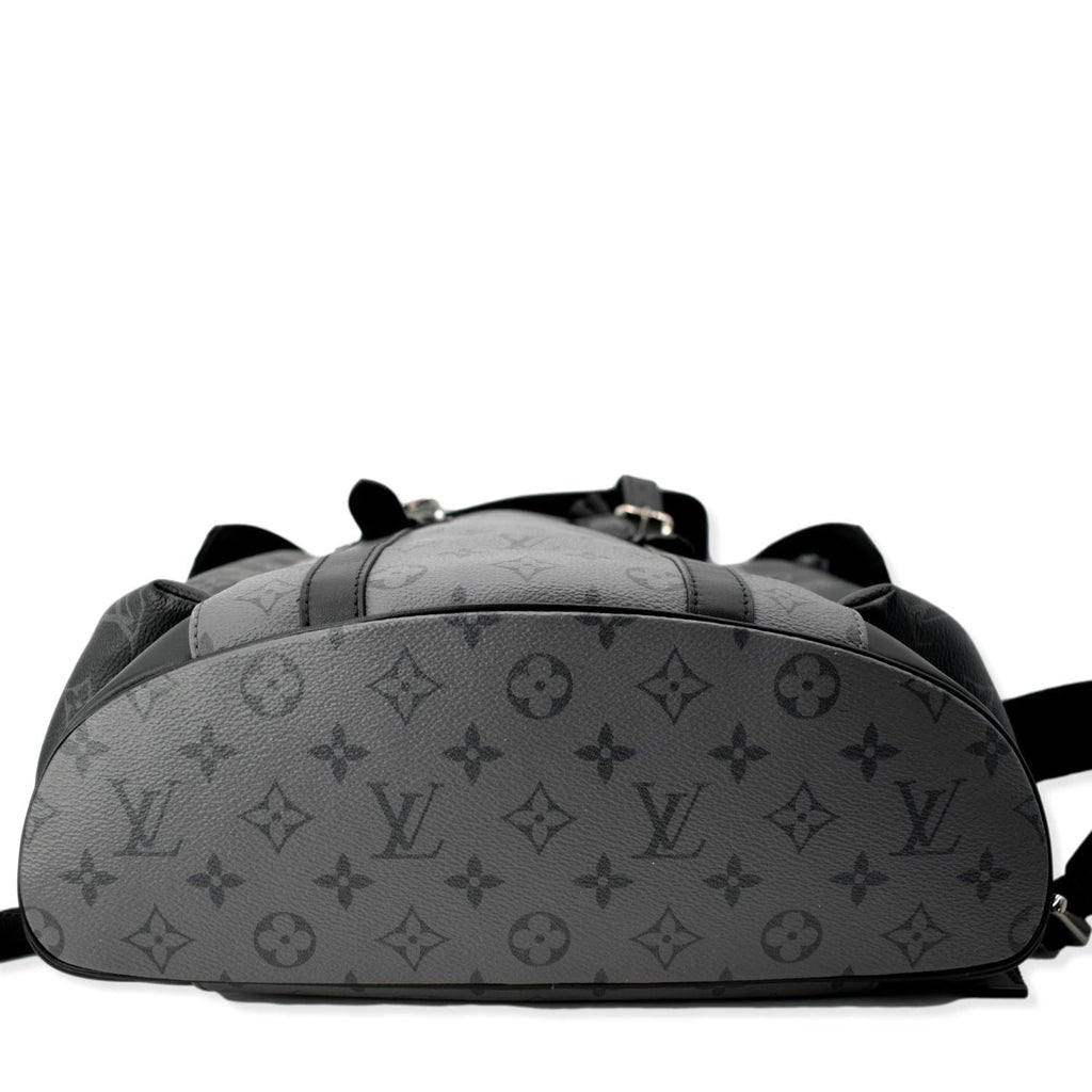 LOUIS VUITTON Christopher PM Reverse Monogram Eclipse Backpack Bag Black