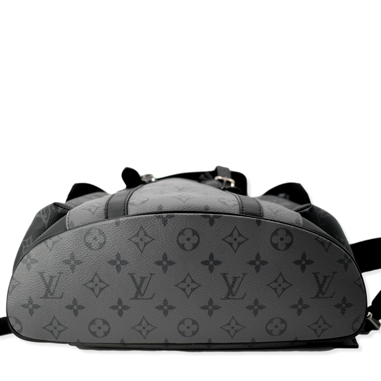 LOUIS VUITTON Christopher PM Reverse Monogram Eclipse Backpack Bag Black