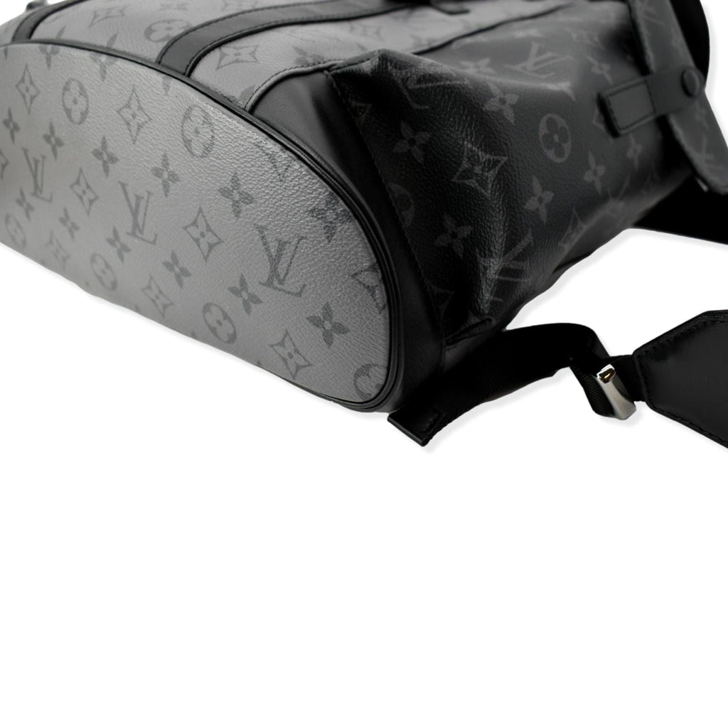LOUIS VUITTON Christopher PM Reverse Monogram Eclipse Backpack Bag Black