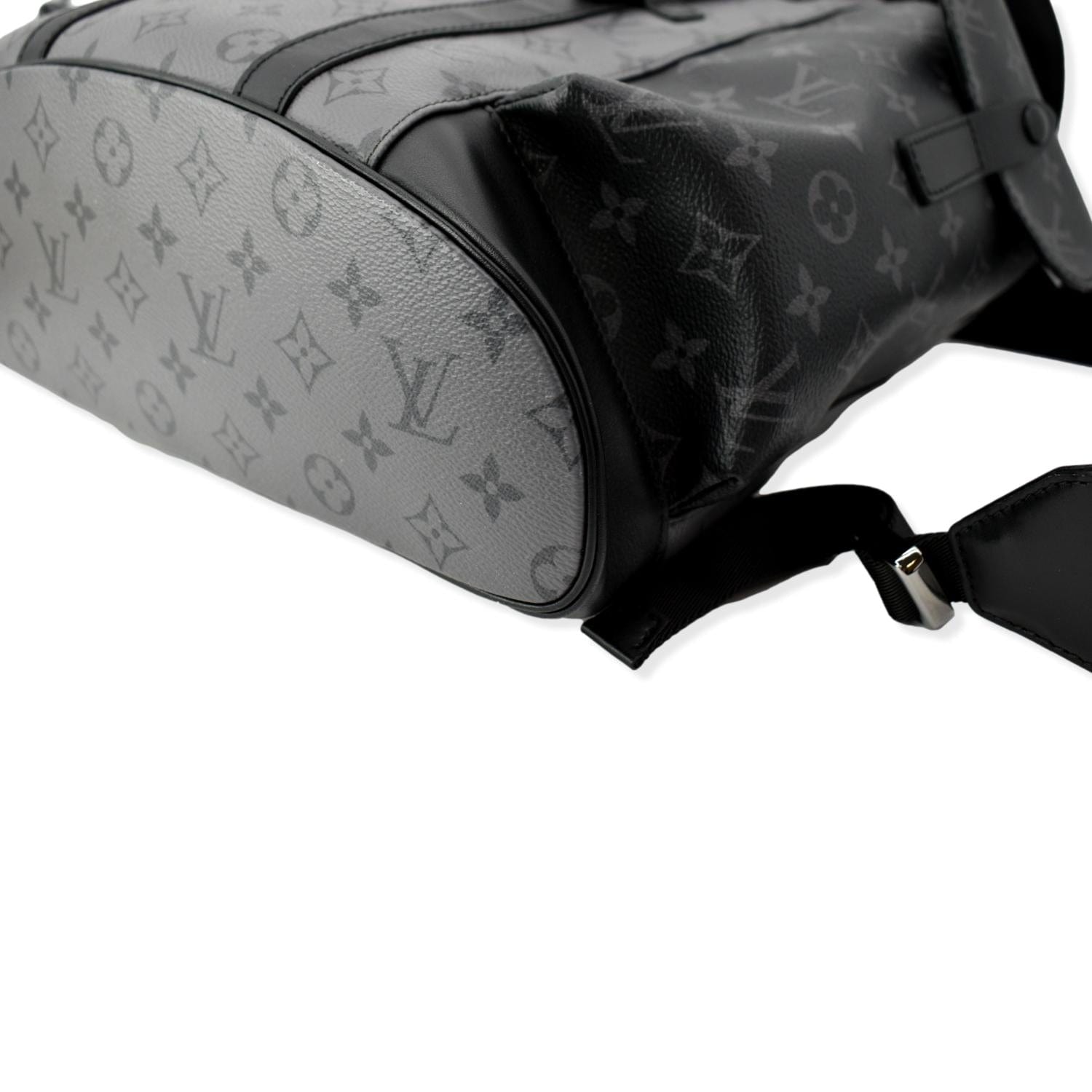 LOUIS VUITTON Christopher PM Reverse Monogram Eclipse Backpack Bag Black