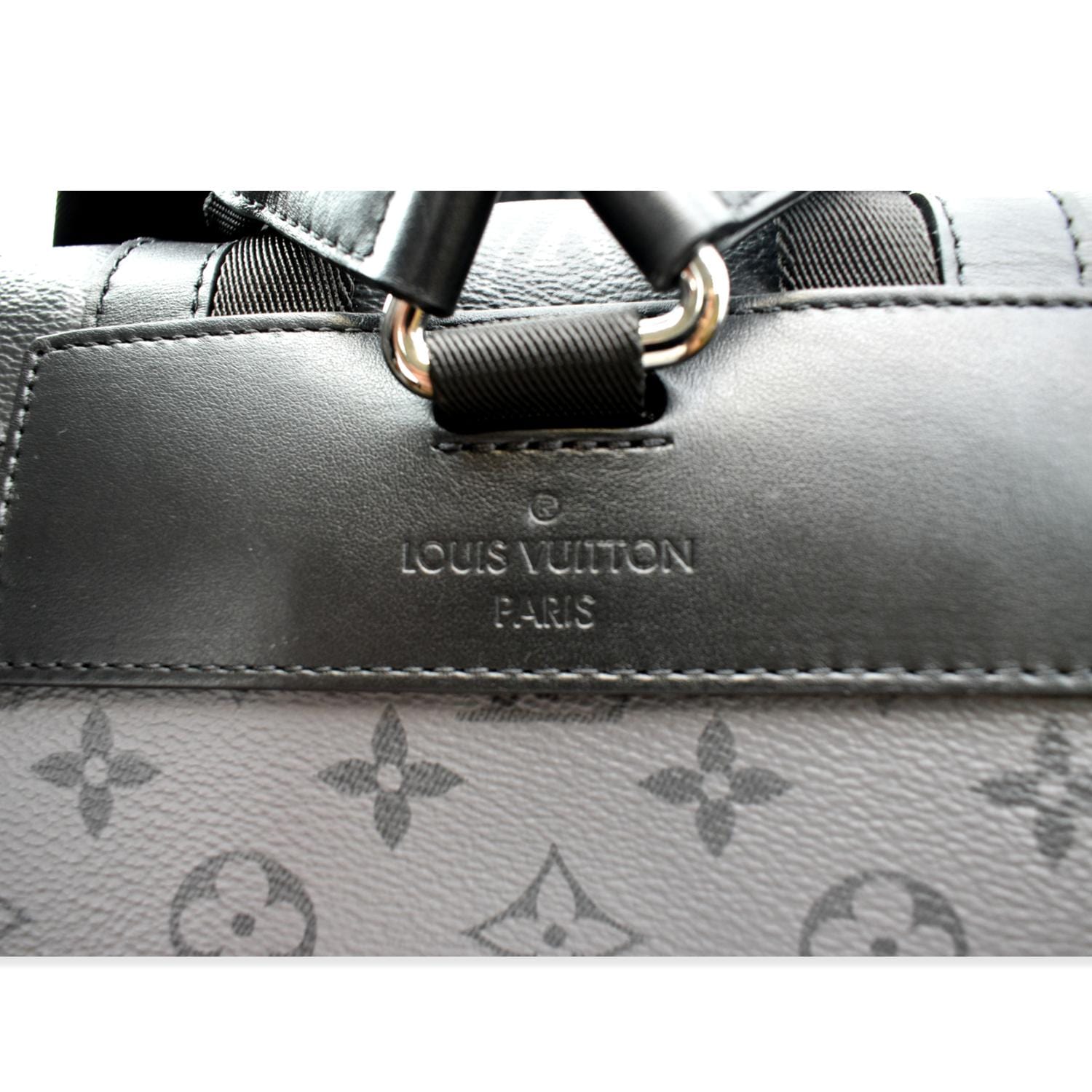 LOUIS VUITTON Christopher PM Reverse Monogram Eclipse Backpack Bag Black