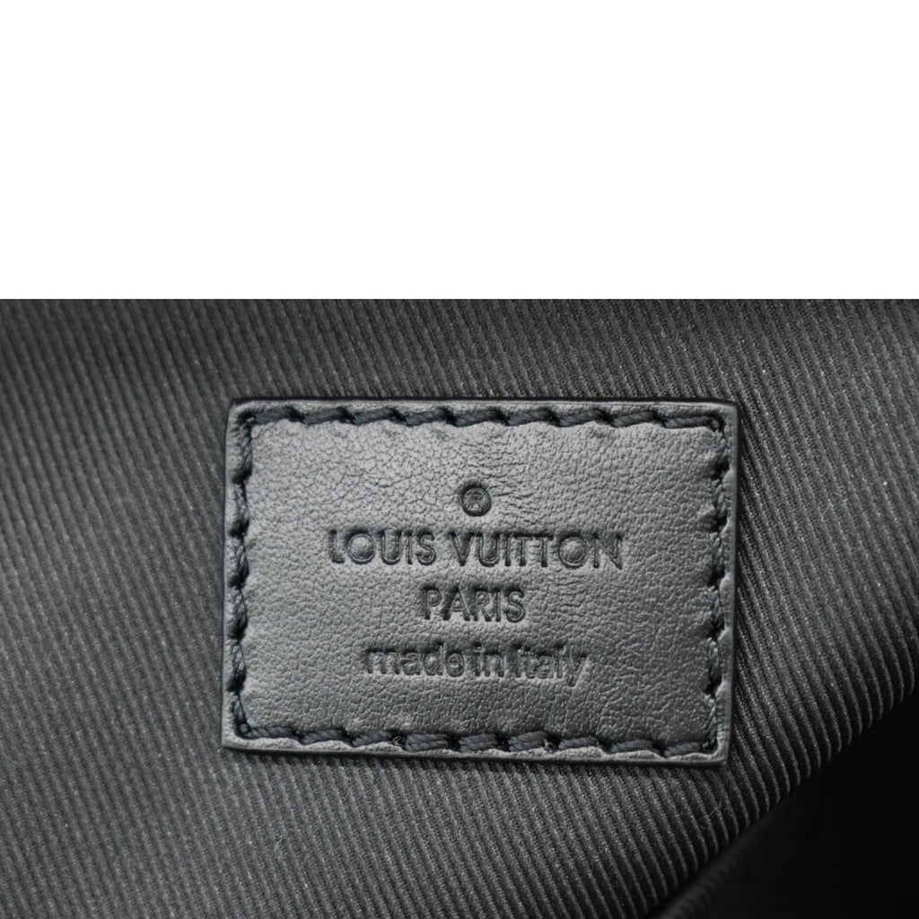 LOUIS VUITTON Dean Monogram Macassar Canvas Backpack Bag Black