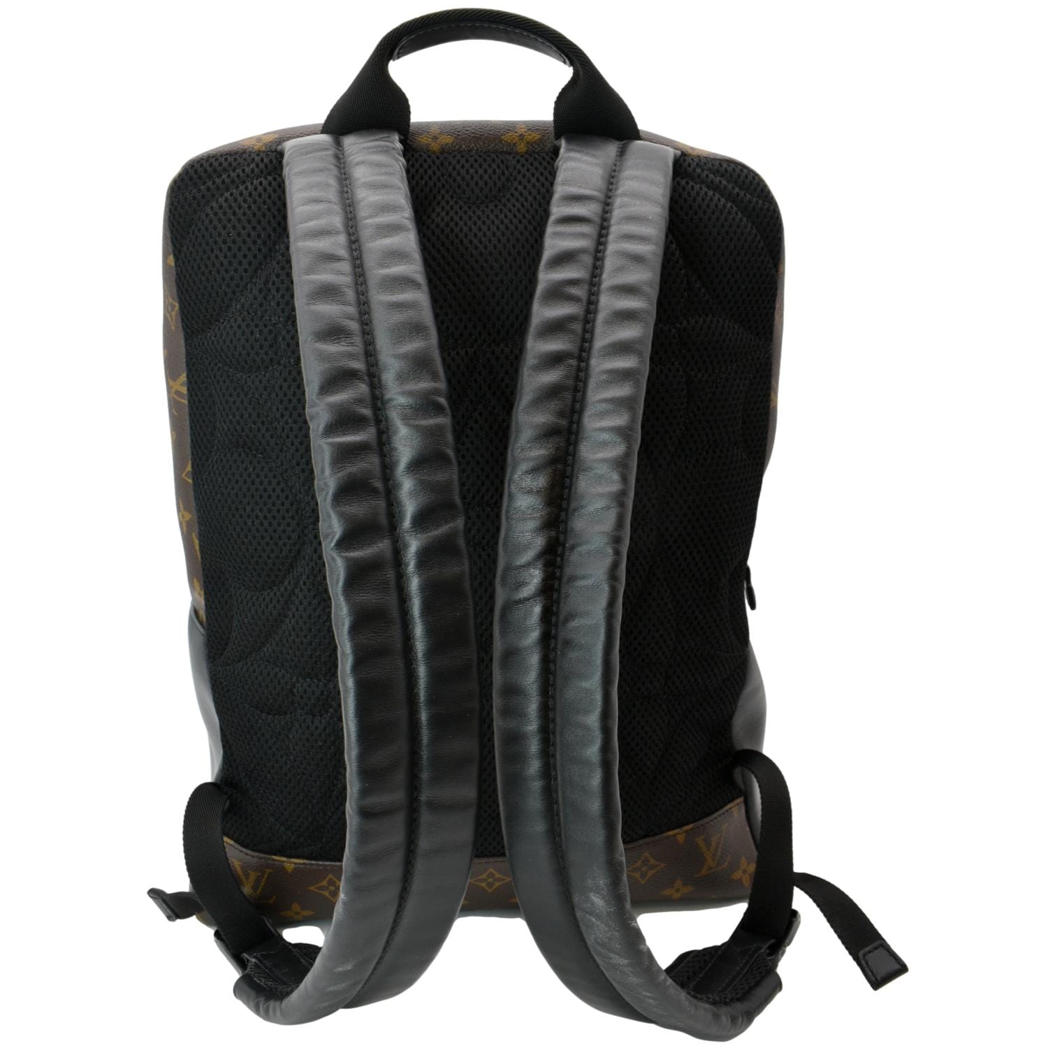 LOUIS VUITTON Dean Monogram Macassar Canvas Backpack Bag Black