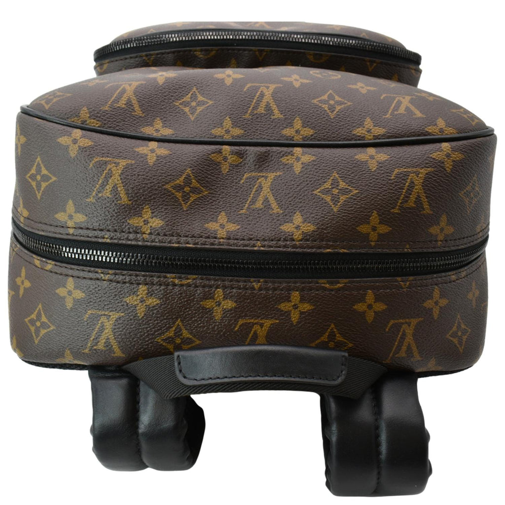 LOUIS VUITTON Dean Monogram Macassar Canvas Backpack Bag Black