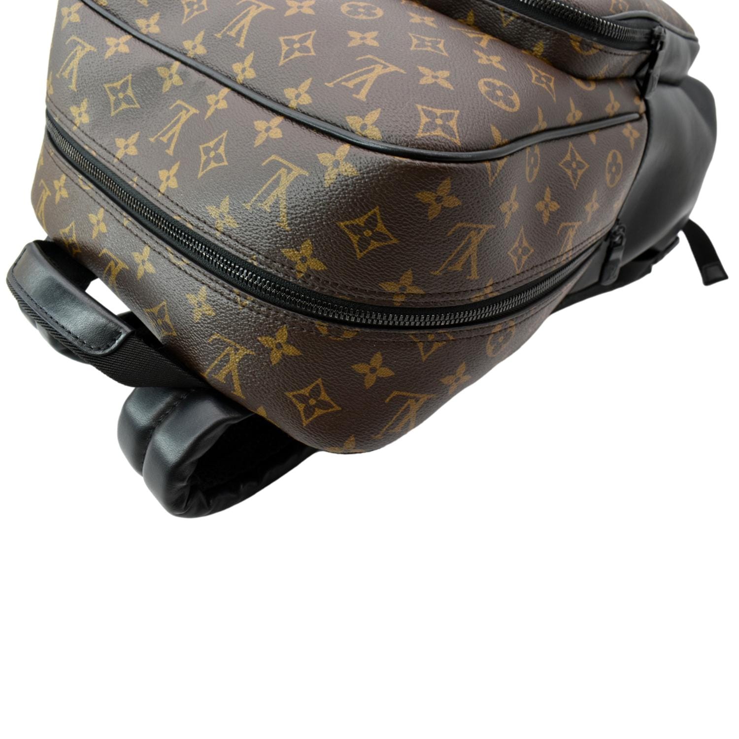LOUIS VUITTON Dean Monogram Macassar Canvas Backpack Bag Black