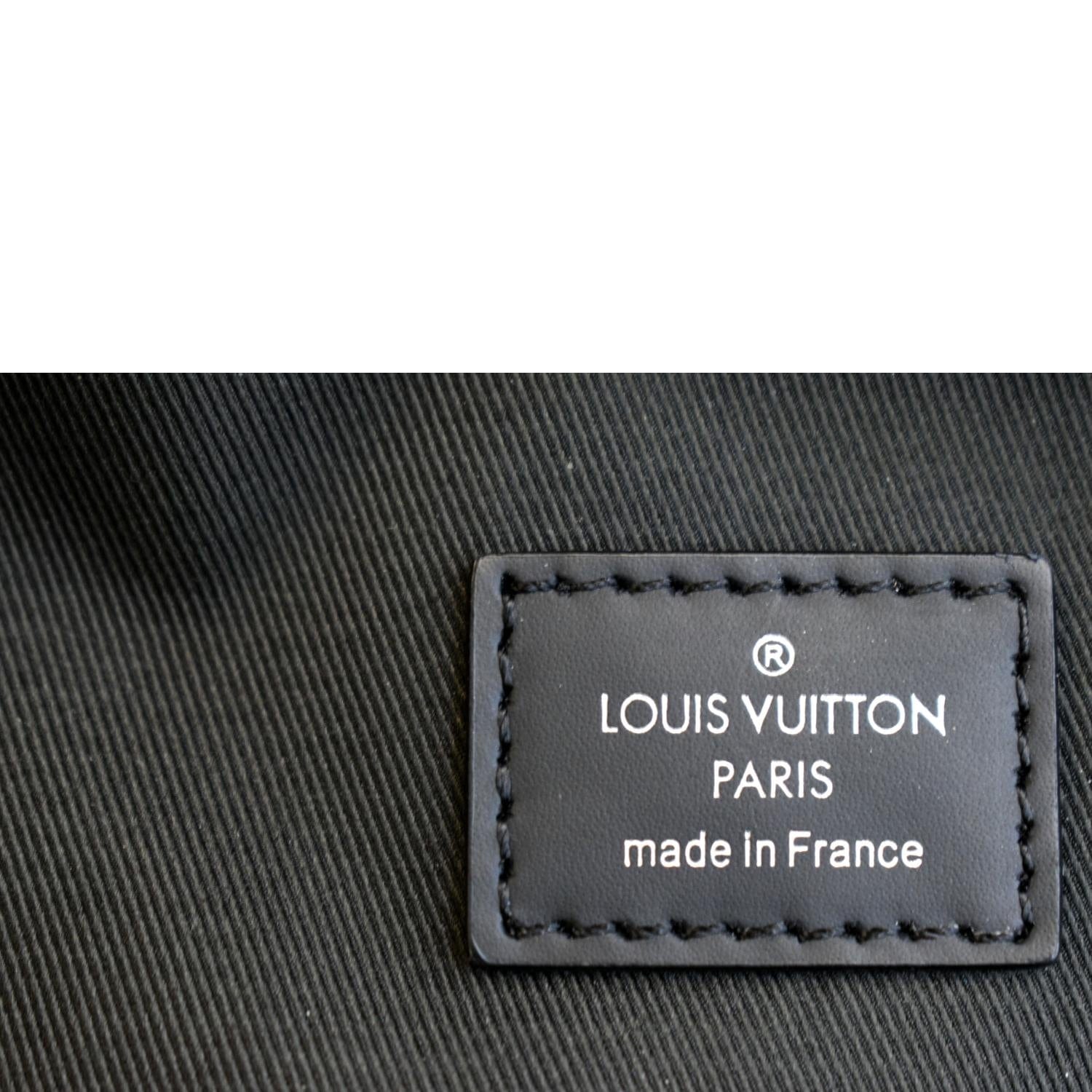 LOUIS VUITTON Avenue Sling Damier Graphite Backpack Bag Black