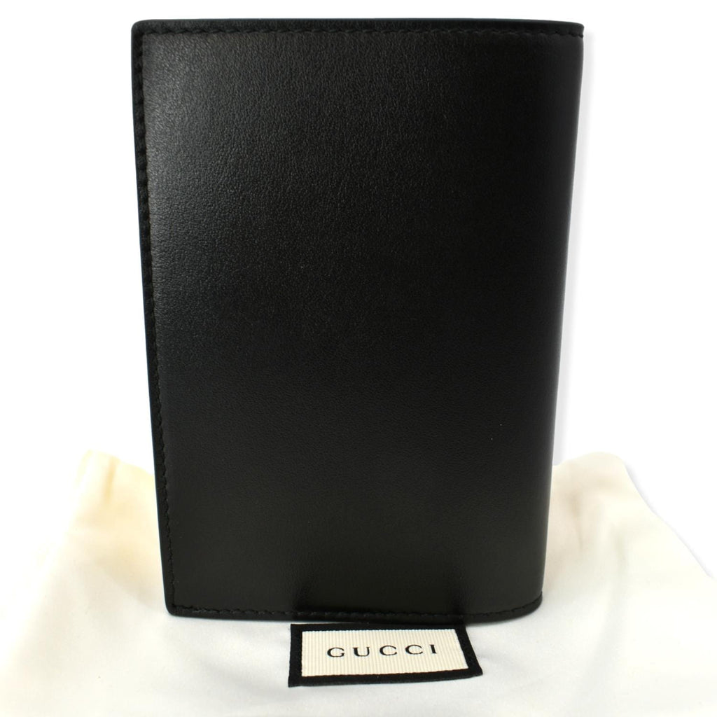 GUCCI Bi-Fold Leather Document Holder Black 547608