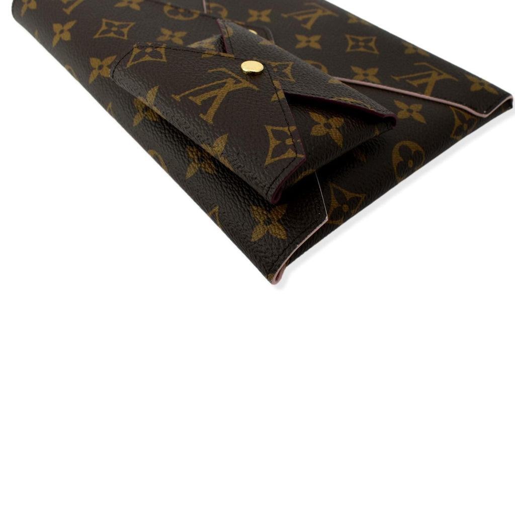 LOUIS VUITTON Kirigami Pochette Large/Small Monogram Canvas Clutch Brown