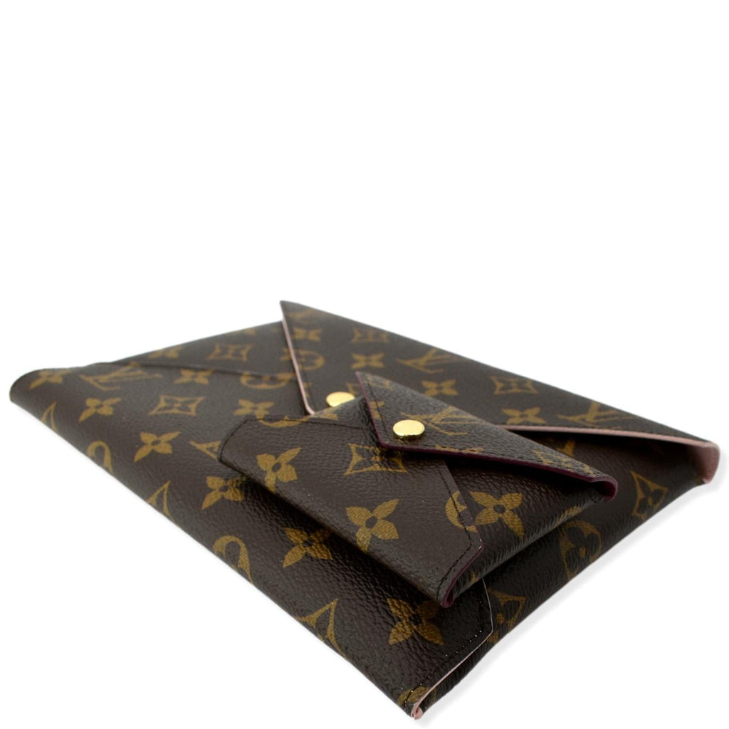 LOUIS VUITTON Kirigami Pochette Large/Small Monogram Canvas Clutch Brown
