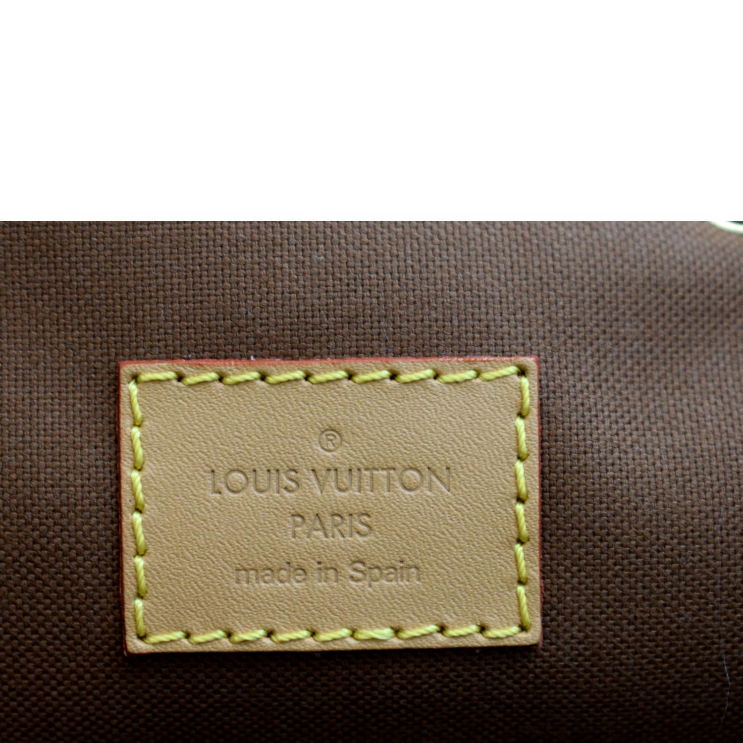 LOUIS VUITTON Montsouris PM Monogram Canvas Backpack Brown