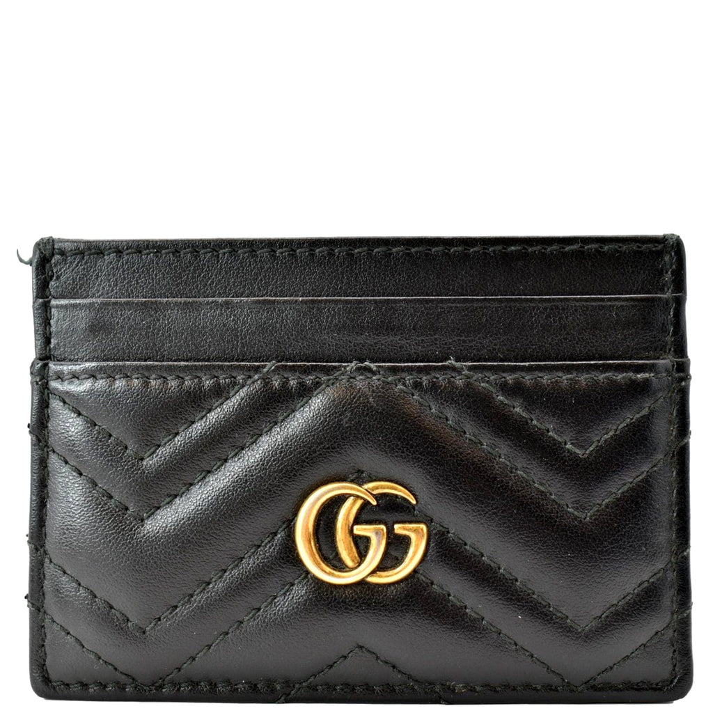 GUCCI GG Marmont Leather  Case Black 443227