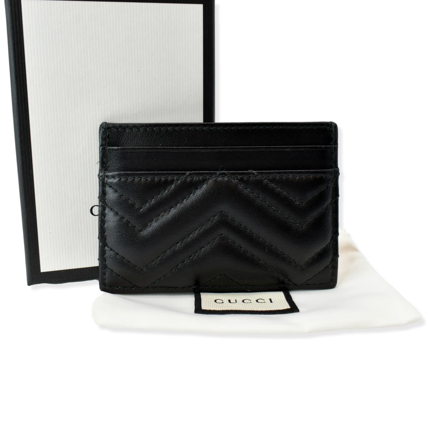 GUCCI GG Marmont Leather  Case Black 443227