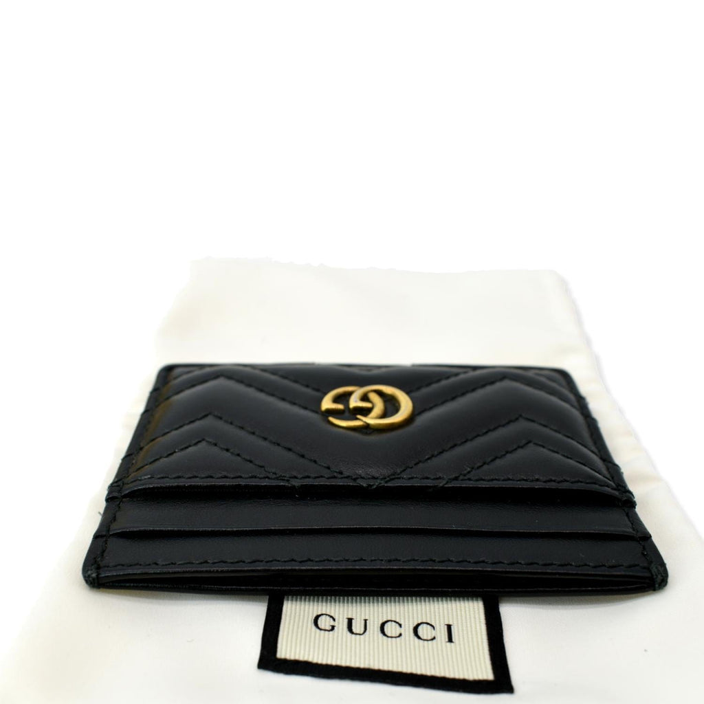 GUCCI GG Marmont Leather  Case Black 443227