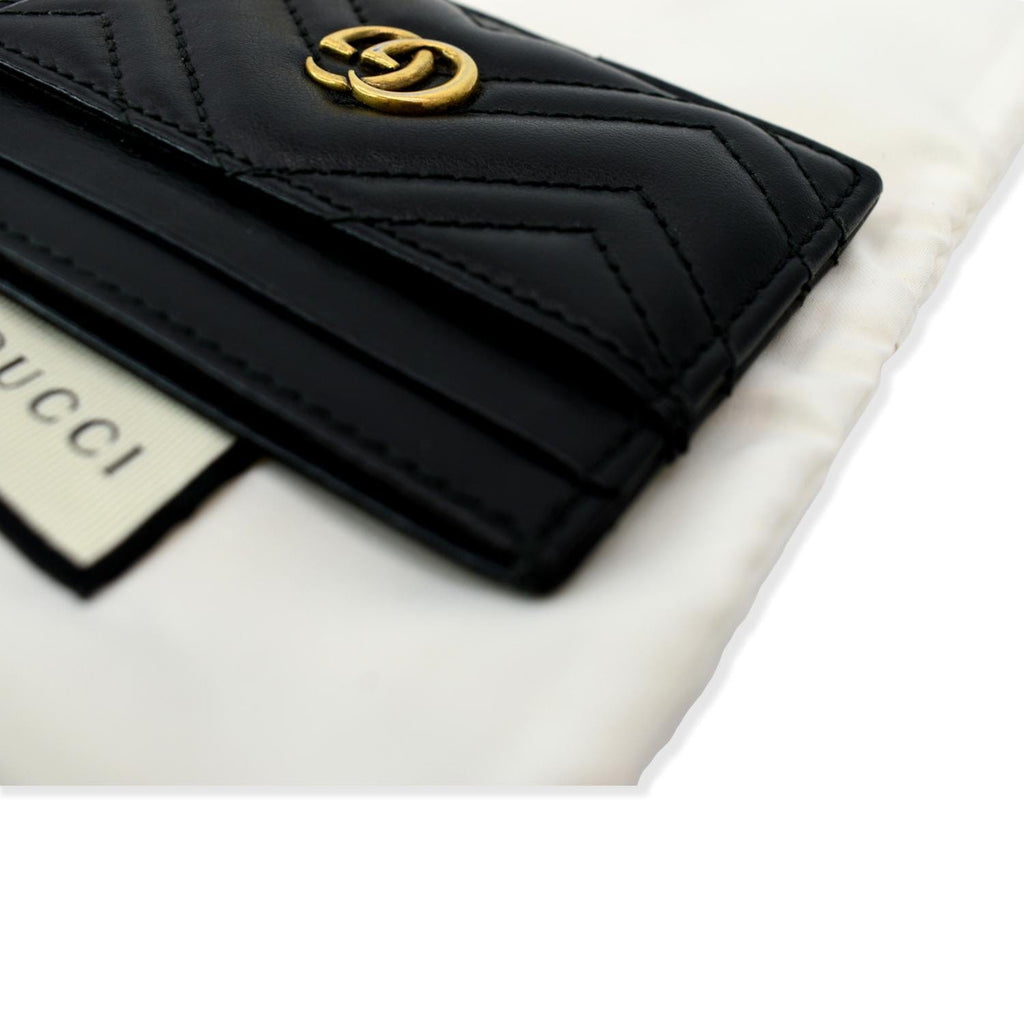 GUCCI GG Marmont Leather  Case Black 443227