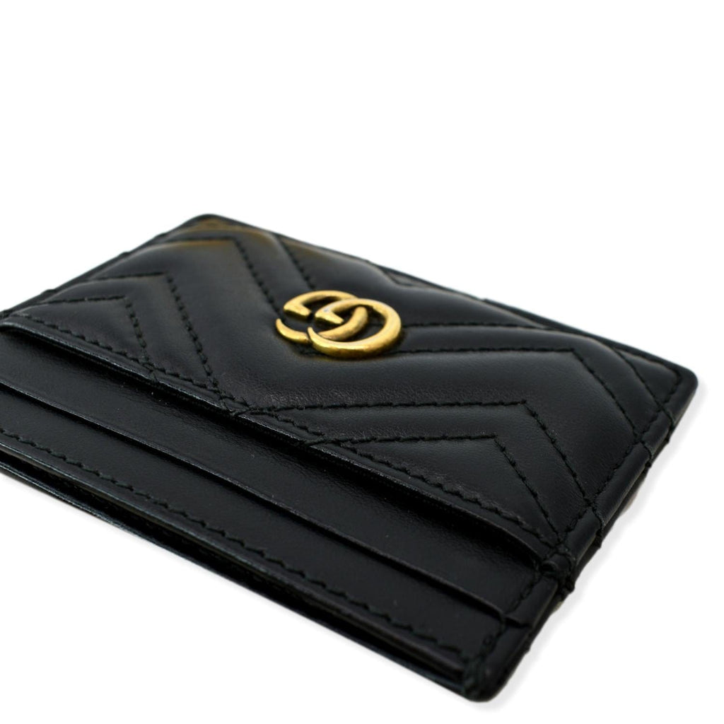 GUCCI GG Marmont Leather  Case Black 443227