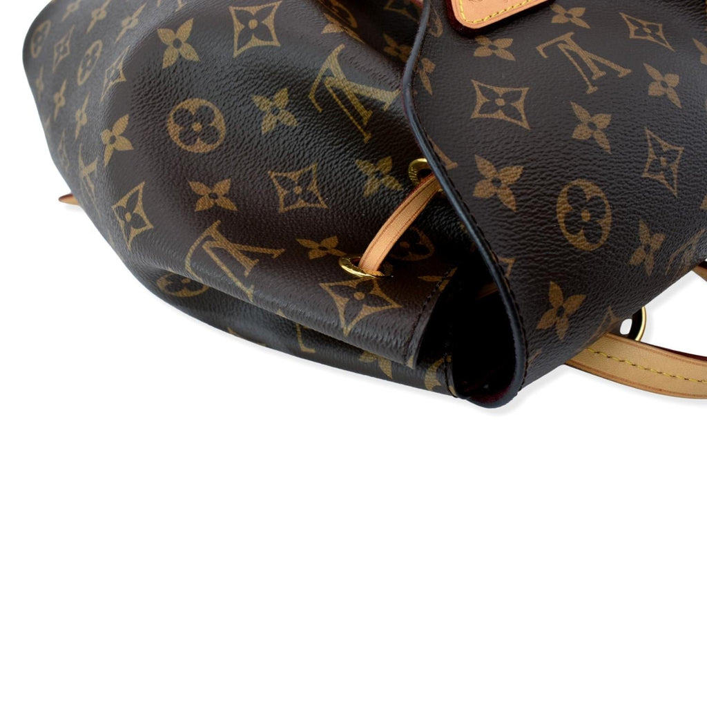 LOUIS VUITTON Montsouris NM Monogram Canvas Backpack Bag Brown