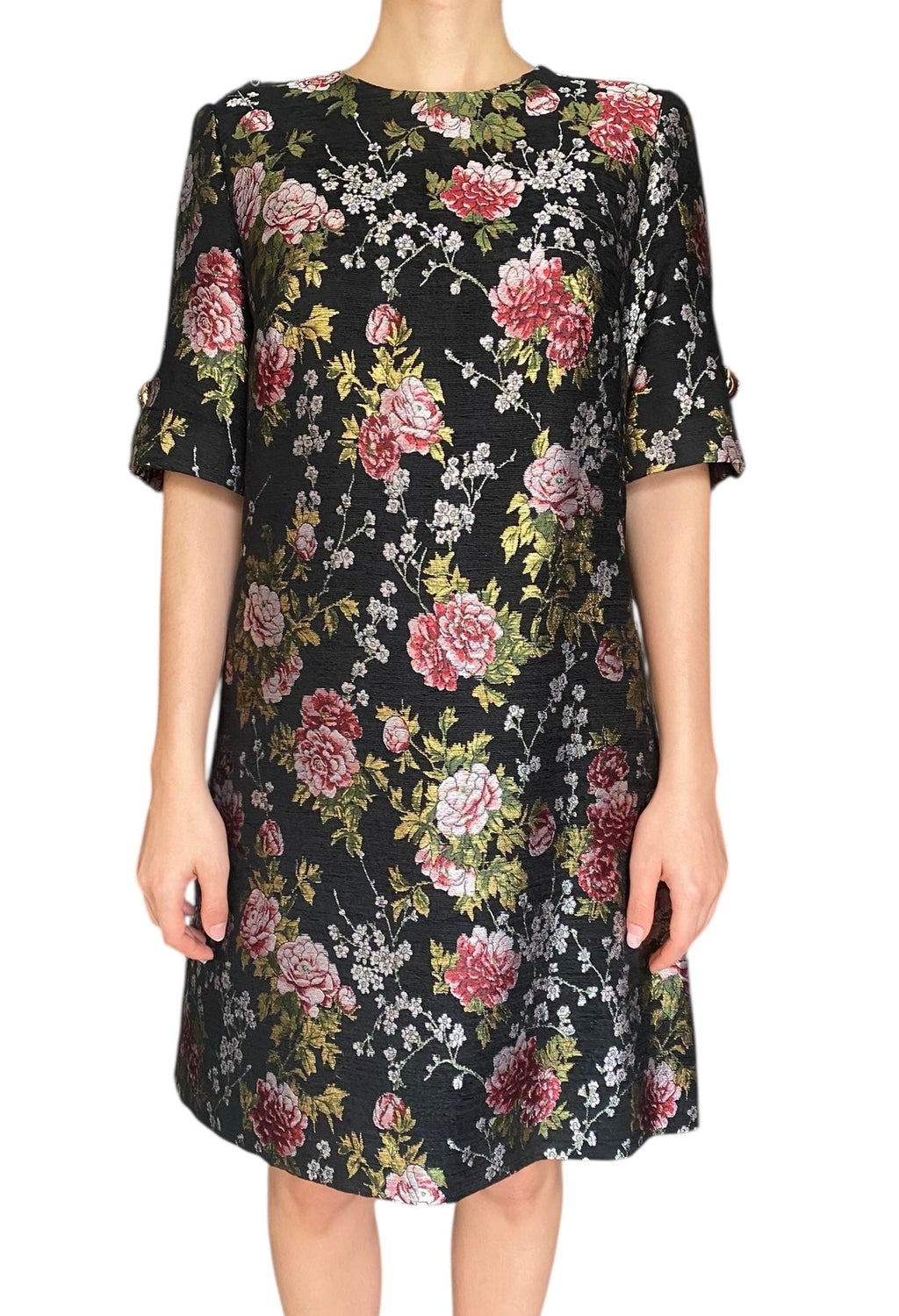 Dolce & Gabbana Floral Jacquard Mini Dress - 44 / US 8