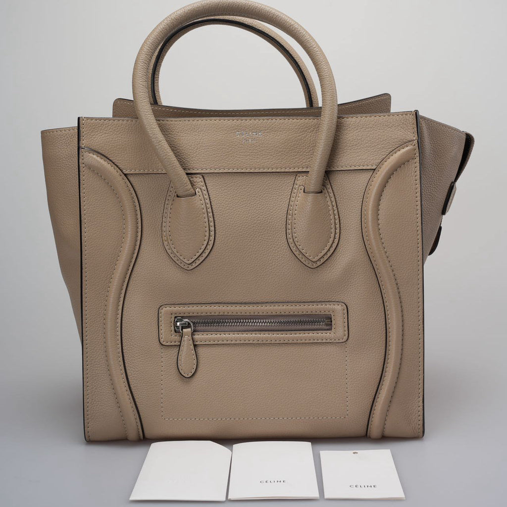 Celine Gray Luggage Tote Leather Bag 2012