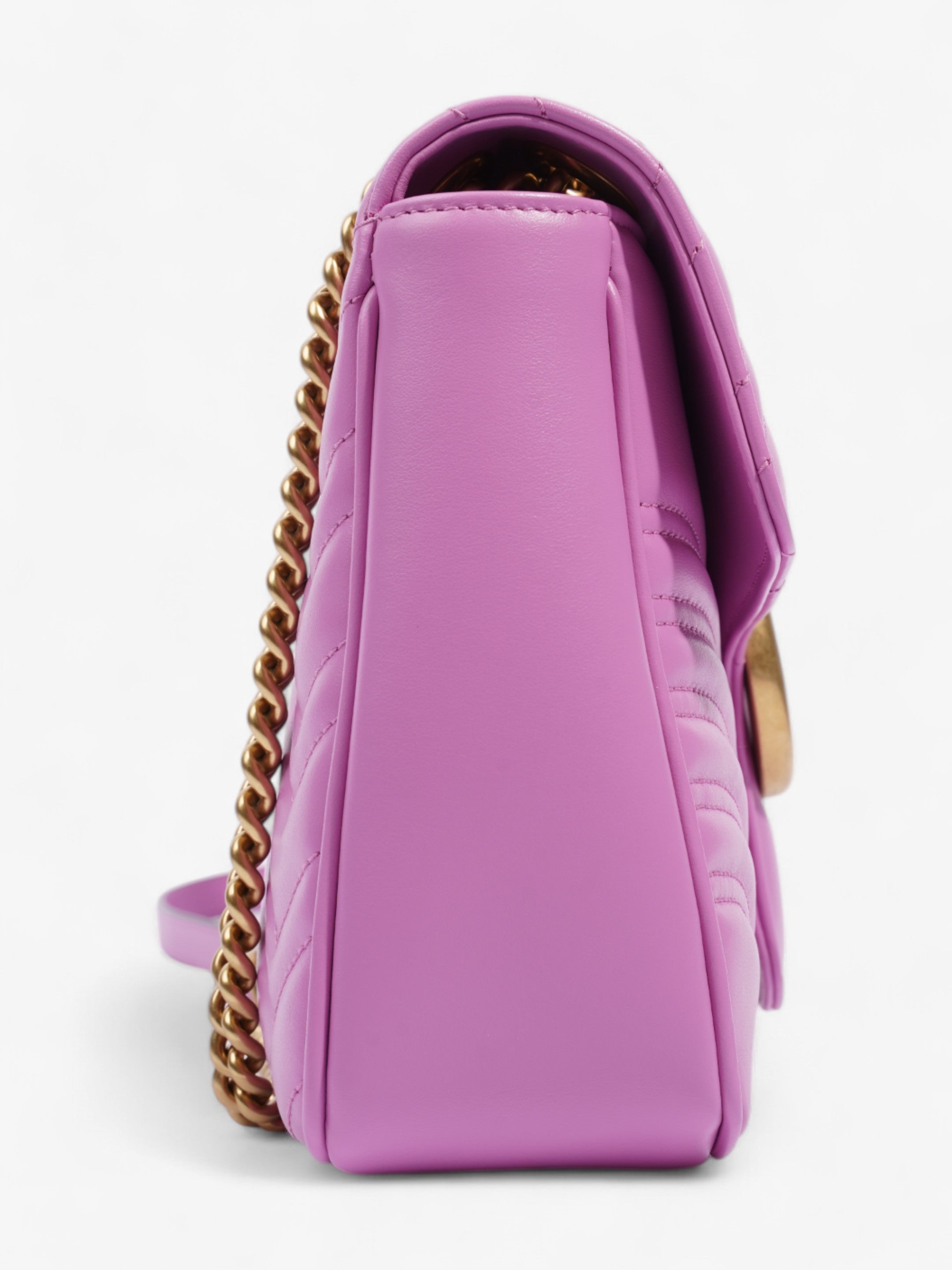 Gucci GG Marmont Light Purple Matelasse Leather Medium
