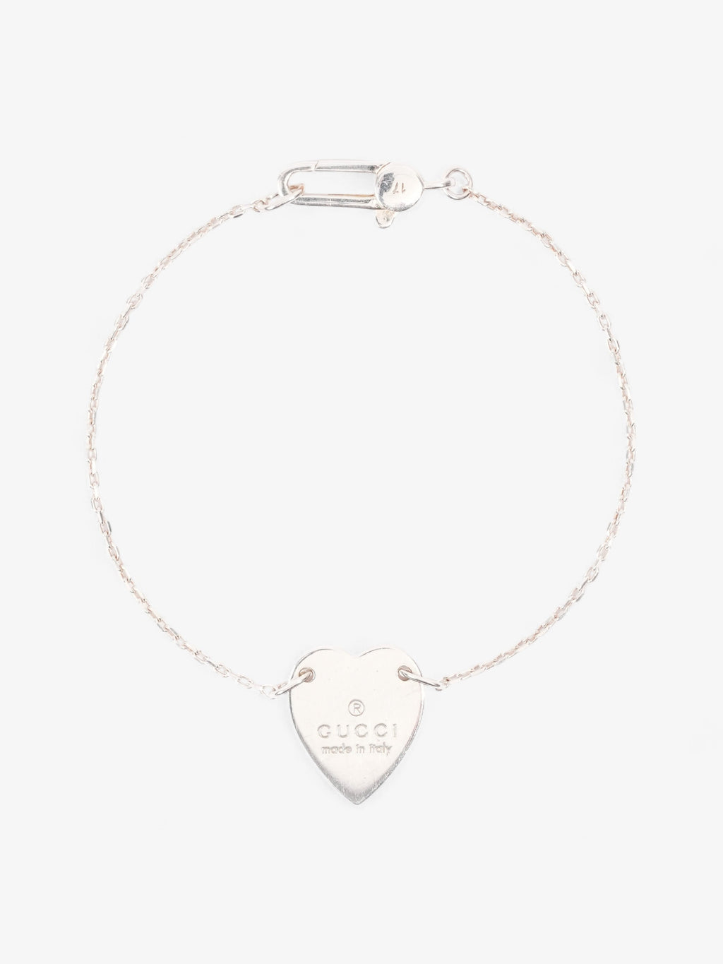 Gucci Heart Bracelet Silver Silver Sterling 17