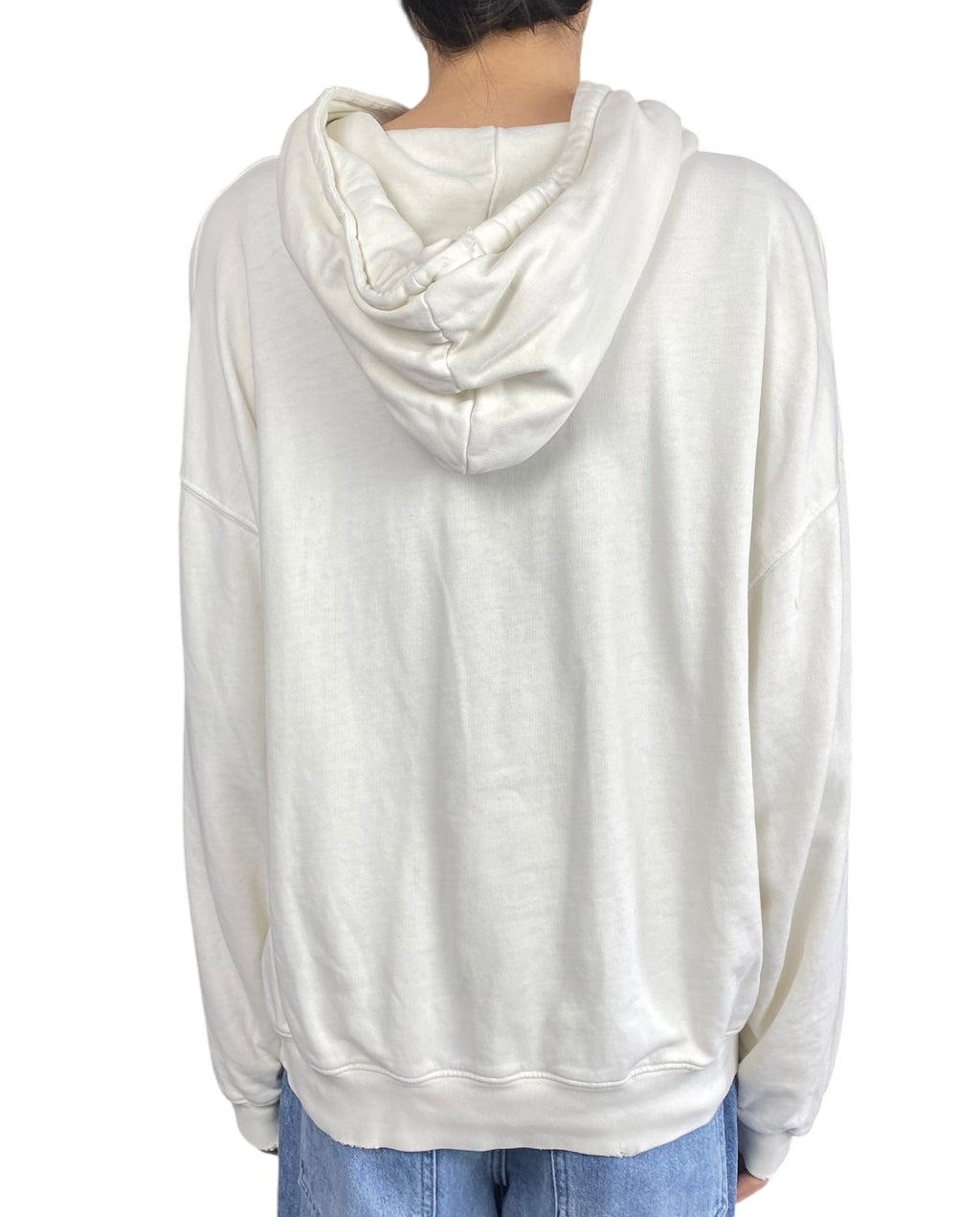 Anine Bing White Logo Hoodie - S
