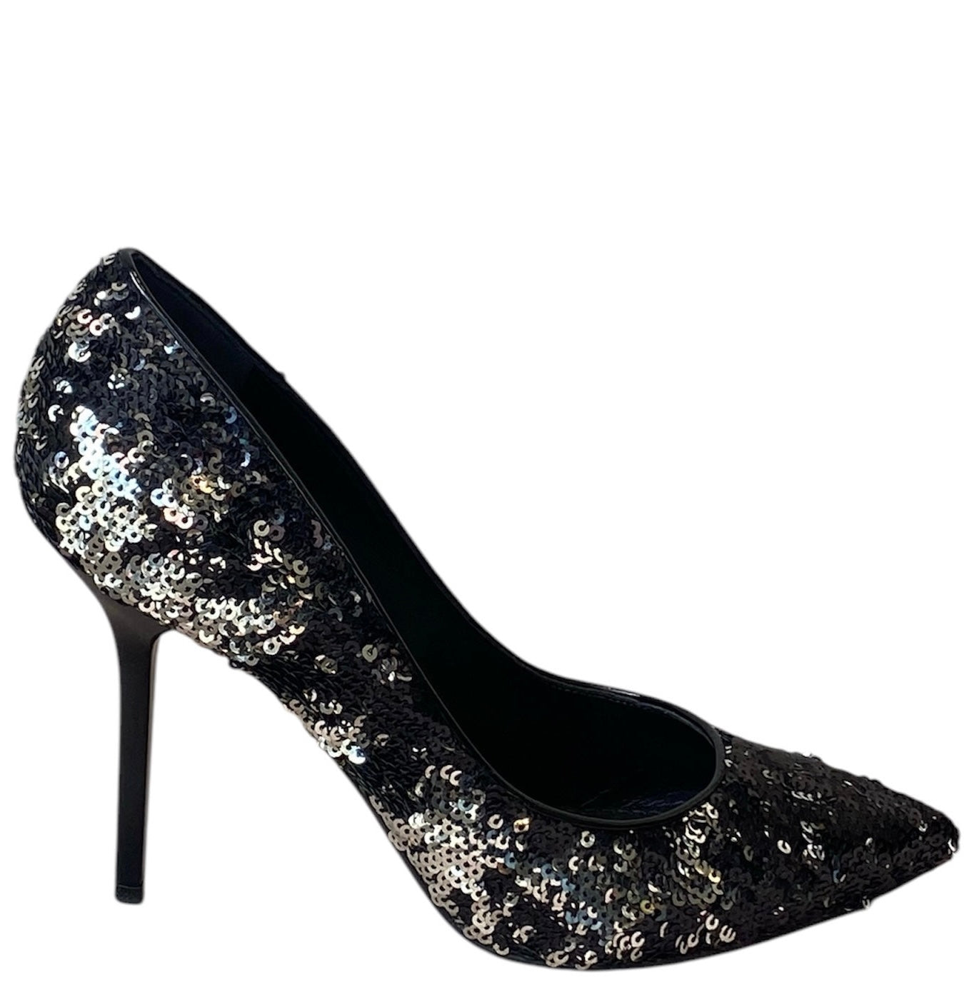 Louis Vuitton Black Liza Sequin Pumps - 37