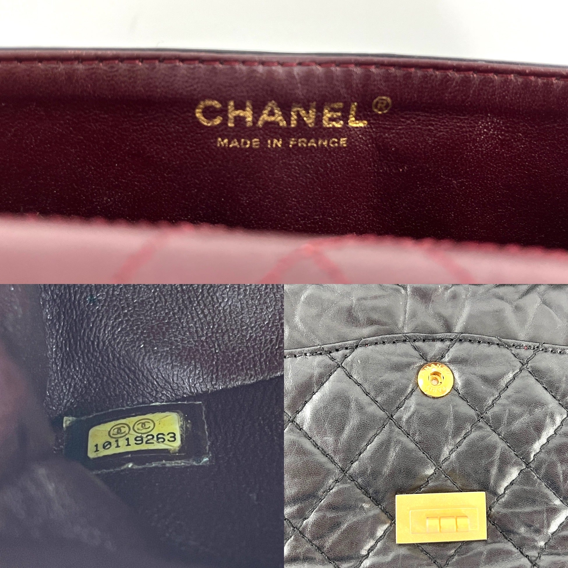 CHANEL Black 225 2005 Reissue 2.55 Leather Crossbody Bag