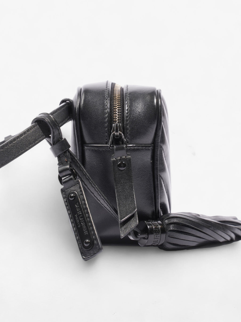 Saint Laurent Lou Belt Bag Black Calfskin Leather
