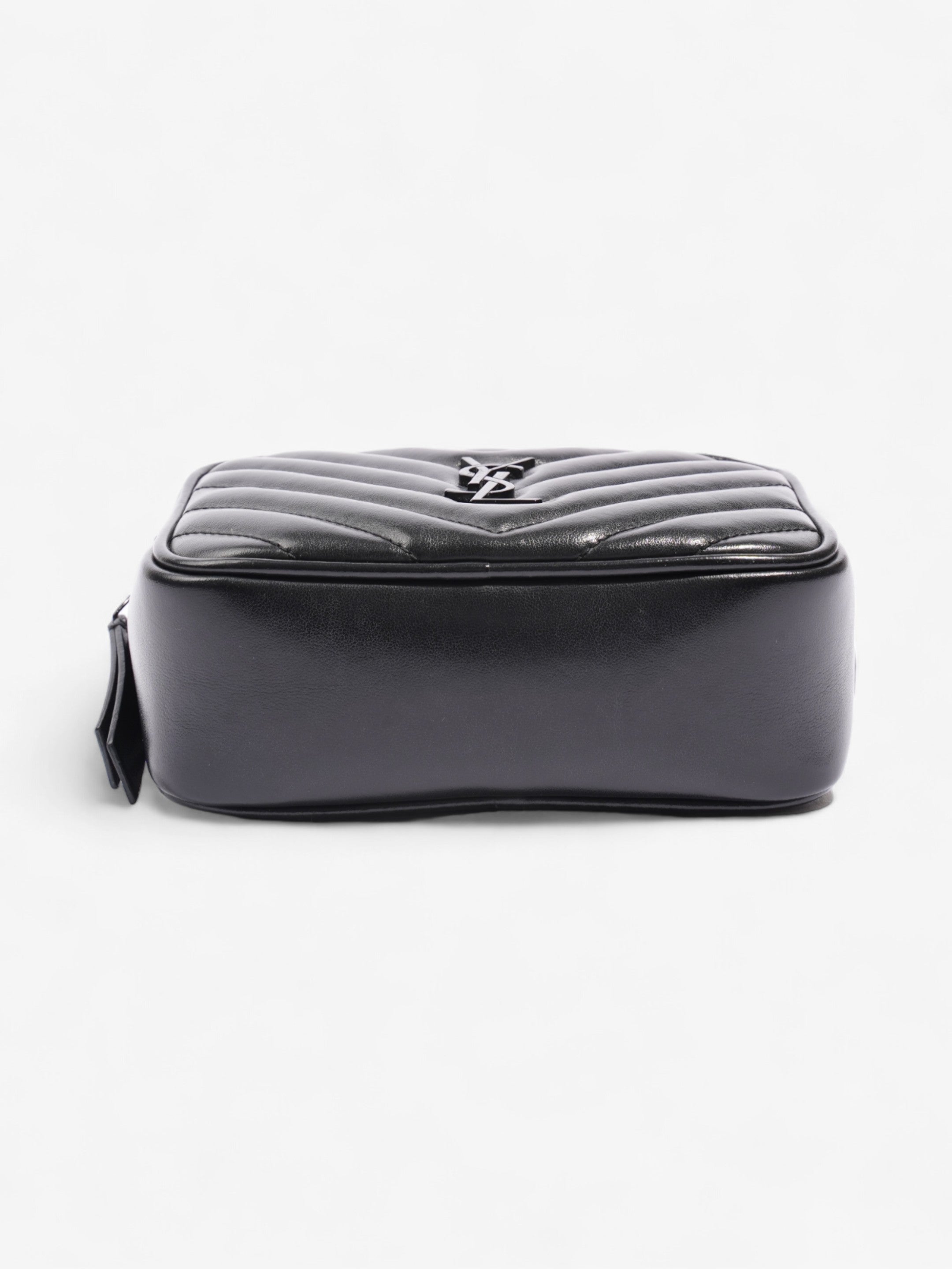 Saint Laurent Lou Belt Bag Black Calfskin Leather