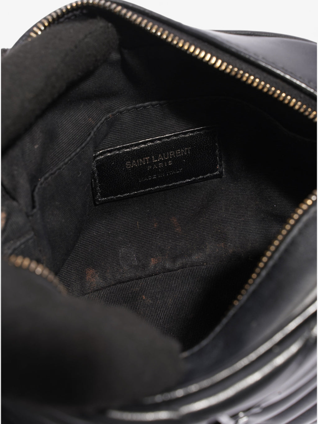 Saint Laurent Lou Belt Bag Black Calfskin Leather