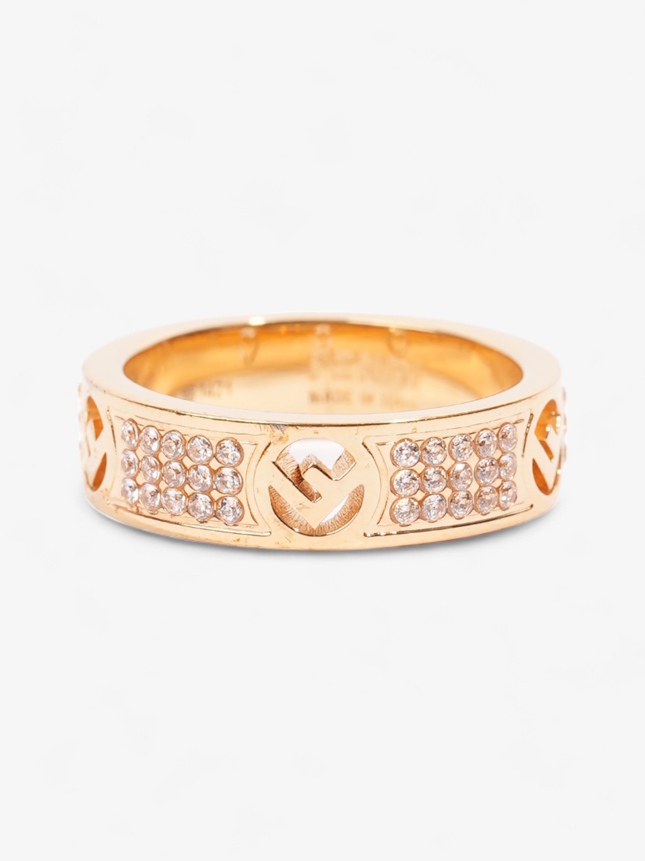 Fendi FF Ring Gold Base Metal Medium (54mm)