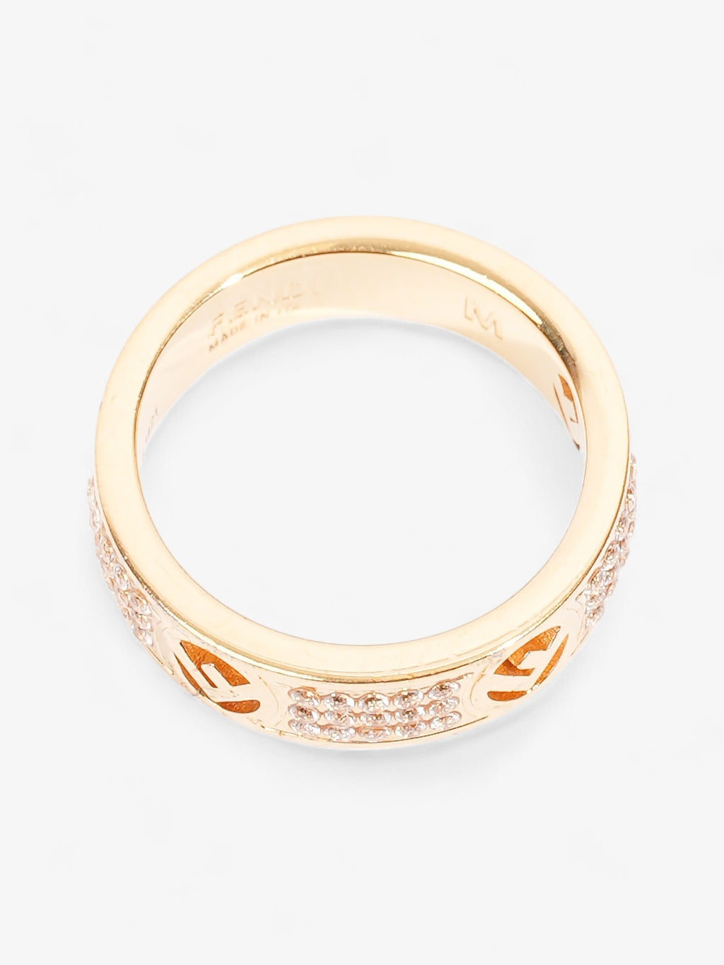 Fendi FF Ring Gold Base Metal Medium (54mm)